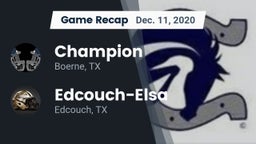 Recap: Champion  vs. Edcouch-Elsa  2020