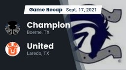Recap: Champion  vs. United  2021