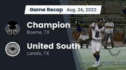 Recap: Champion  vs. United South  2022