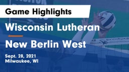 Wisconsin Lutheran  vs New Berlin West  Game Highlights - Sept. 28, 2021