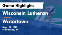 Wisconsin Lutheran  vs Watertown  Game Highlights - Sept. 24, 2022