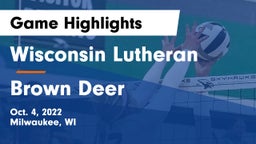 Wisconsin Lutheran  vs Brown Deer  Game Highlights - Oct. 4, 2022