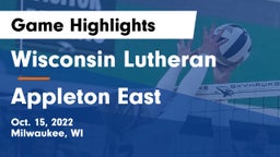 Wisconsin Lutheran  vs Appleton East  Game Highlights - Oct. 15, 2022