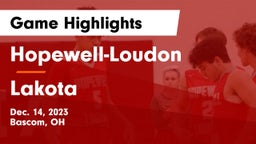 Hopewell-Loudon  vs Lakota Game Highlights - Dec. 14, 2023