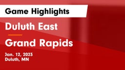 Duluth East  vs Grand Rapids  Game Highlights - Jan. 12, 2023