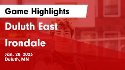 Duluth East  vs Irondale  Game Highlights - Jan. 28, 2023