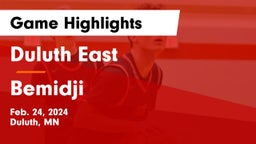 Duluth East  vs Bemidji  Game Highlights - Feb. 24, 2024