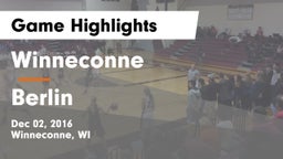 Winneconne  vs Berlin  Game Highlights - Dec 02, 2016