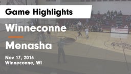 Winneconne  vs Menasha  Game Highlights - Nov 17, 2016
