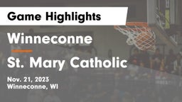 Winneconne  vs St. Mary Catholic  Game Highlights - Nov. 21, 2023