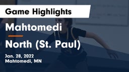 Mahtomedi  vs North (St. Paul)  Game Highlights - Jan. 28, 2022