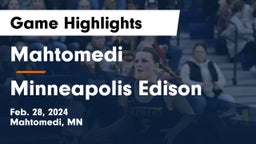 Mahtomedi  vs Minneapolis Edison  Game Highlights - Feb. 28, 2024