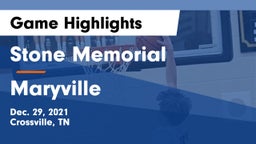 Stone Memorial  vs Maryville  Game Highlights - Dec. 29, 2021