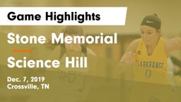Stone Memorial  vs Science Hill  Game Highlights - Dec. 7, 2019