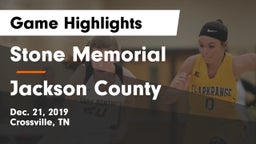 Stone Memorial  vs Jackson County  Game Highlights - Dec. 21, 2019