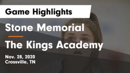 Stone Memorial  vs The Kings Academy Game Highlights - Nov. 28, 2020