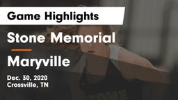 Stone Memorial  vs Maryville  Game Highlights - Dec. 30, 2020