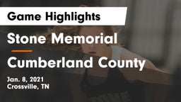 Stone Memorial  vs Cumberland County  Game Highlights - Jan. 8, 2021