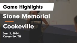 Stone Memorial  vs Cookeville  Game Highlights - Jan. 2, 2024
