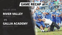 Recap: River Valley  vs. Gallia Academy 2016