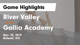 River Valley  vs Gallia Academy Game Highlights - Nov. 25, 2019