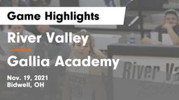 River Valley  vs Gallia Academy Game Highlights - Nov. 19, 2021