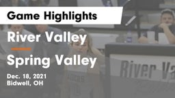 River Valley  vs Spring Valley  Game Highlights - Dec. 18, 2021