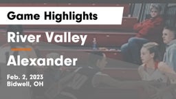 River Valley  vs Alexander  Game Highlights - Feb. 2, 2023