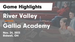 River Valley  vs Gallia Academy Game Highlights - Nov. 24, 2023