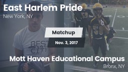 Matchup: East Harlem Pride vs. Mott Haven Educational Campus 2017
