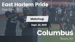 Matchup: East Harlem Pride vs. Columbus  2018