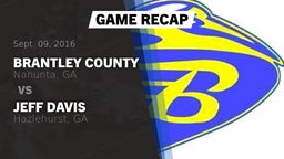 Recap: Brantley County  vs. Jeff Davis  2016