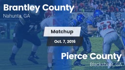 Matchup: Brantley County vs. Pierce County  2016