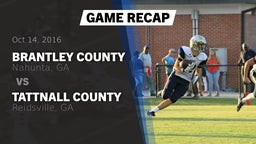 Recap: Brantley County  vs. Tattnall County  2016