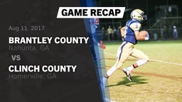 Recap: Brantley County  vs. Clinch County  2017