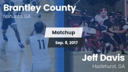 Matchup: Brantley County vs. Jeff Davis  2017