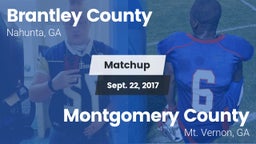 Matchup: Brantley County vs. Montgomery County  2017