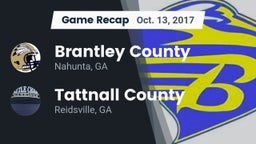 Recap: Brantley County  vs. Tattnall County  2017