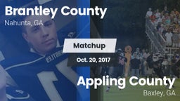 Matchup: Brantley County vs. Appling County  2017