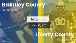 Matchup: Brantley County vs. Liberty County  2017