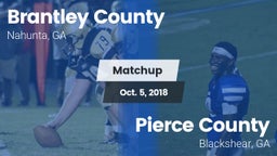 Matchup: Brantley County vs. Pierce County  2018