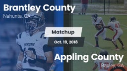 Matchup: Brantley County vs. Appling County  2018