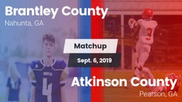 Matchup: Brantley County vs. Atkinson County  2019