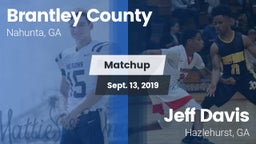 Matchup: Brantley County vs. Jeff Davis  2019