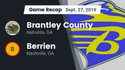 Recap: Brantley County  vs. Berrien  2019