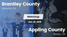 Matchup: Brantley County vs. Appling County  2019