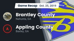 Recap: Brantley County  vs. Appling County  2019