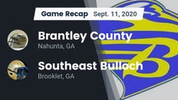 Recap: Brantley County  vs. Southeast Bulloch  2020
