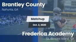 Matchup: Brantley County vs. Frederica Academy  2020