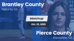 Matchup: Brantley County vs. Pierce County  2020